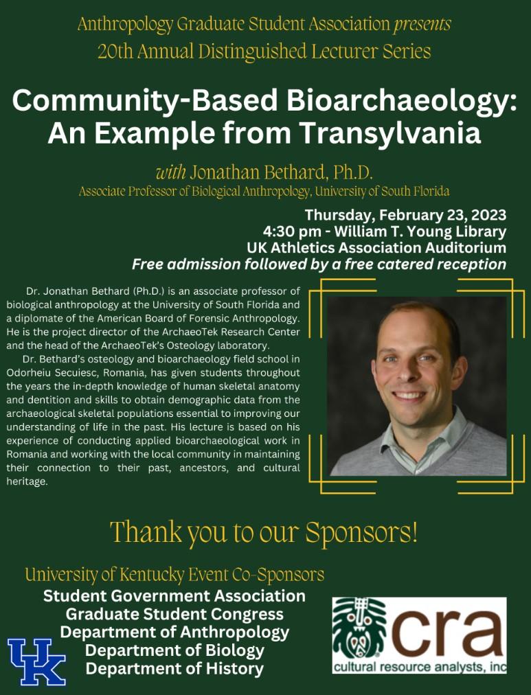 Anthropology Distinguished Lecturer Series 