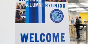 UK Black Alumni Reception welcome sign
