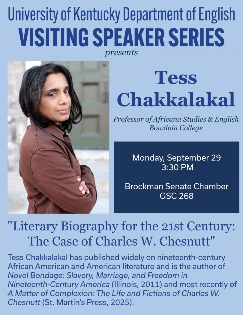 poster for upcoming event