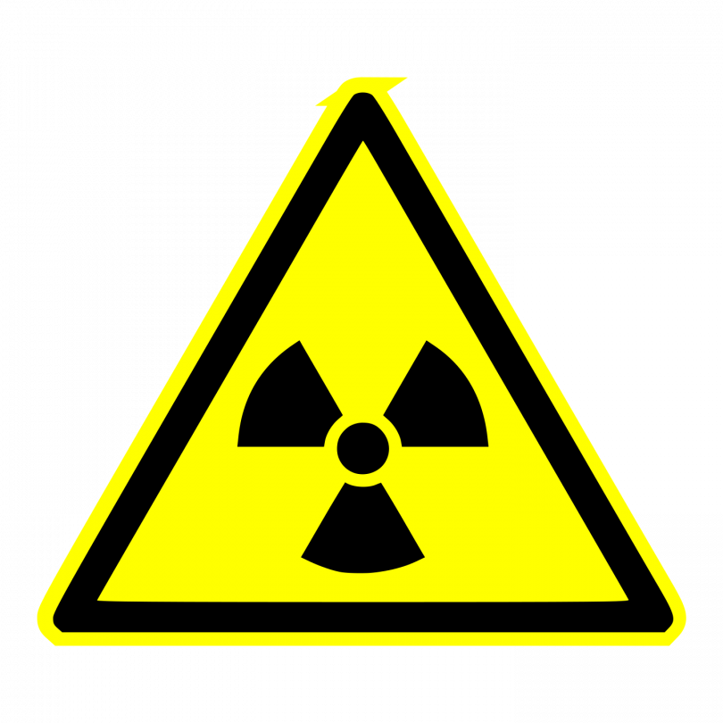 radioactive warning label